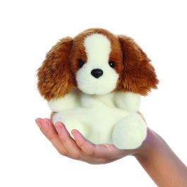 AURORA Peluche Charles Spaniel de la serie Palm Pals, 13 cm, juguete de peluche suave, Marcado CE