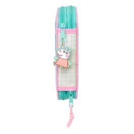 Estuche Escolar con Accesorios Peppa Pig Pretty flowers Amarillo Menta 12.5 x 19.5 x 4 cm 29 Piezas
