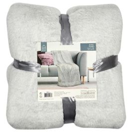 Home Deco Factory Manta Gris XXL 140x200 cm Imitación Piel Suave Poliéster Precio: 23.50000048. SKU: B1CG6AK83J