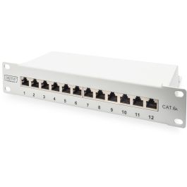 Digitus Panel de Conexión Cat.6A Patch Panel, Apantallado, 12 Puertos 1U, 10", Gris Precio: 51.49999943. SKU: B1APTPJQR9