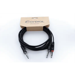 Cordial Cable Y Jack Estéreo Macho / 2 Jacks Mono Macho 3 M