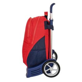 Mochila Escolar con Ruedas RFEF Rojo Azul (32 x 44 x 16 cm)