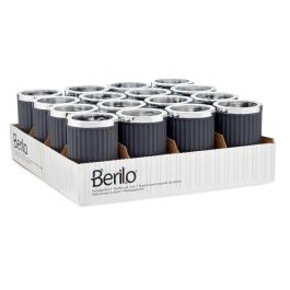 Vaso Multiuso Plastico Antracita Berilo 7X11CM (32 Unidades) Vaso Multiuso Plastico Antracita Berilo 7X11CM (32 Unidades)