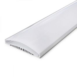 Perfíl/Luminaria Aluminio 10 X Tira LED - Difusor Opal x 1M