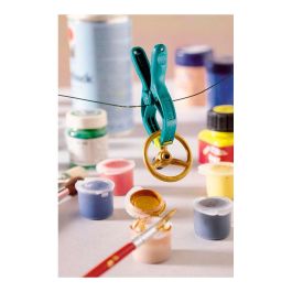 Wolfcraft Pinza Mini con Resorte Microfix S, 20 mm de Ancho de Sujeción, Mordazas Móviles, Lote de 6 Unidades