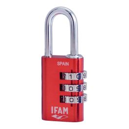 Ifam Candado Combi30 Rojo 30mm con Combinación, Arco Ø5mm, Aluminio y Acero Cromado Precio: 9.89000034. SKU: S7912182