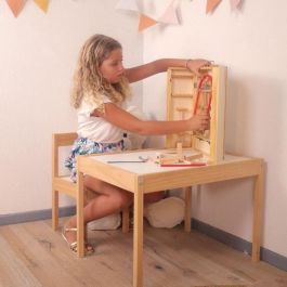 Armario de herramientas de madera con herramientas reales - PLANETE BOIS - FSC - 25 piezas - Montessori - A partir de 8 años Armario de herramientas de madera con herramientas reales - PLANETE BOIS - FSC - 25 piezas - Montessori - A partir de 8 años