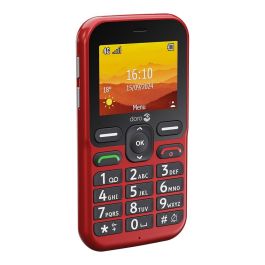 Doro Leva L10 Teléfono Móvil 4G Rojo - Pantalla 2.4", Cámara 2MP, Batería 1150mAh, Dual SIM