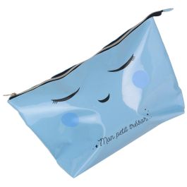 Tom et Zoe Neceser/Botiquín Puericultura 37x23x10 cm Colección Rosa Azul Blanco Ideal para Medicamentos o Utensilios Cierre Cremallera