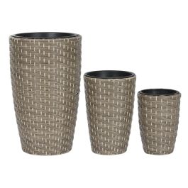 Macetero Terraza Y Jardin DKD Home Decor Natural 37 x 60 x 37 cm Set de 3 Precio: 79.49999959. SKU: B1757PGR4S