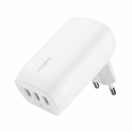 Belkin WCC002VFWH - Cargador 67W con 3 puertos USB-C, Carga Rápida para Portátil, Smartphone, Tableta, Interior, Blanco