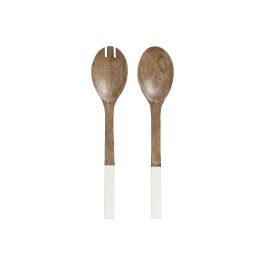 DKD Home Decor Utensilios Básicos Set 2 Piezas, Blanco Natural, Lacado, 31 cm Largo, Apto Lavavajillas Precio: 10.50000006. SKU: B14242LTBS