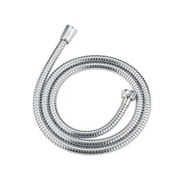 Wenko Conjunto de ducha con cabezal de 5 funciones (Ø 9,5 cm) y manguera de acero inoxidable de 150 cm, conexión universal ½"