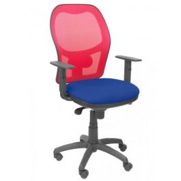 Silla Piqueras Y Crespo Jorquera Brazos Regulables Mecanismo Sincro Con Regulador De Tension Respaldo De Malla Roja Y Asiento Tapizado Bali Azul Precio: 319.50000027. SKU: S5702848