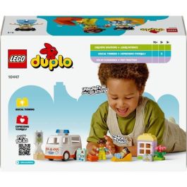LEGO DUPLO 10447 La Ambulancia y el Conductor Juguete interactivo para niños a partir de 2 años