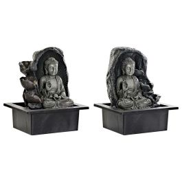 Fuente Oriental DKD Home Decor Gris Negro 17.5 x 25 x 21 cm (2 Unidades)