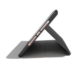 Elbe Funda FU-003 para iPad 10.2" 2020 Gris Espacial TPU y PU con Compartimento Apple Pencil