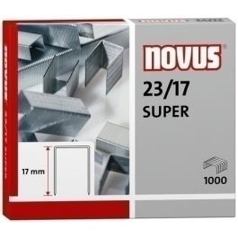 Grapas Novus Gruesos 23/17 Galvanizadas Caja De 1000 Precio: 5.50000055. SKU: B1BBZZ3FEY