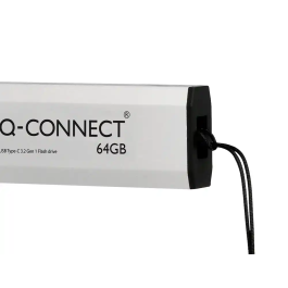 Q-connect Memoria USB Flash Drive 64 GB USB 3.2 Tipo C Plata