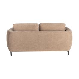 Sofá 2 Plazas Marrón Claro Tejido-Metal 189 X 92 X 88 cm