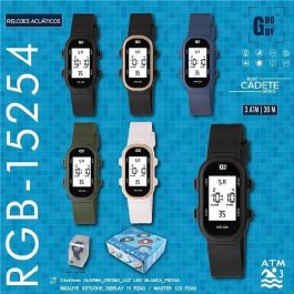 G&B TIME Reloj GBody LCD Rectangular con Luz LED Blanca y Estuche WR3 para Cadete Precio: 6.1831. SKU: B17XSDCEP6