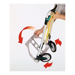 Wolfcraft Carro de Transporte TS 550 5505301 Plegable Carga Máxima 70kg Verde/Negro