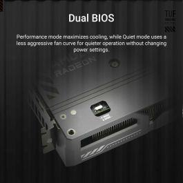 Asus 90YV0LF0-M0NA00 Tarjeta Gráfica TUF Gaming Radeon RX 9060 XT Edición OC 16GB GDDR6 PCIe 5.0 para 4K