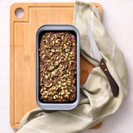 Day Molde Rectangular para Horno de Acero al Carbono con Revestimiento Cerámico Antiadherente 25.5x12x6 cm Gris Hasta 230°C