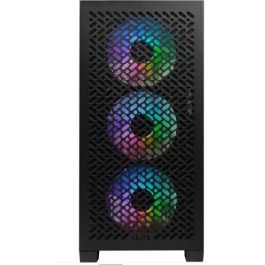 Cooler Master E302-KGNN-S00 Caja Elite 302 Negra Micro ATX con Ventana, 3 Ventiladores ARGB, USB-C