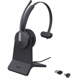 Yealink BH70 Mono Auricular Bluetooth con Base de Carga Teams USB-C/A Diadema Monoaural Negro