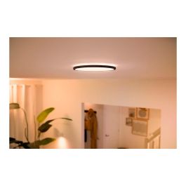 Plafon led inteligente 16 W 1500lm ø292 mm marco negro