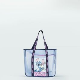Cerdá Bolsa de Playa Stitch Premium Infantil Azul - Ideal para Vacaciones, con Gran Capacidad: 62.0 x 39.0 x 20.0 cm