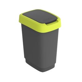 Cubo de basura Rotho Twist Lime Plástico 25 L