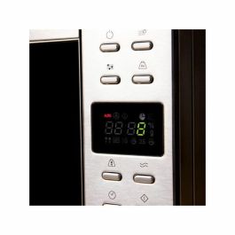 Cecotec 01399 Microondas con grill 20 L 700W / 900W sin plato digital, 9 funciones, interior cerámico encimera Negro, Acero