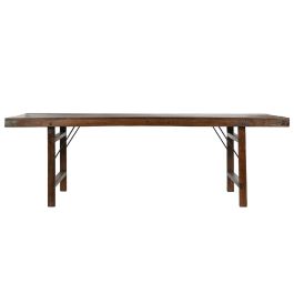 Mesa Plegable Home ESPRIT Natural Madera Reciclada 240 x 90 x 77 cm