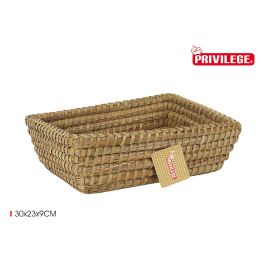 Cesta Cónica de Mimbre Rectangular 30x23x9 cm Korne - Privilege (12 Unidades)