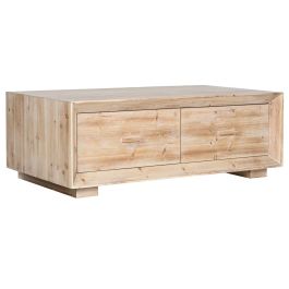 Mesa de Centro Home ESPRIT Natural Madera de abeto Madera MDF 130 x 70 x 46 cm