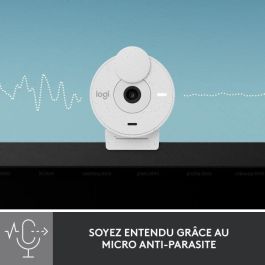 Logitech LOG5099206104945 Brio 300 Full HD Webcam con privacidad, reducción de ruido y USB-C - Broken White