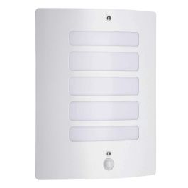 Brilliant Lámpara de Pared TODD-Outdoor con Detector H29cm Blanco Brillante