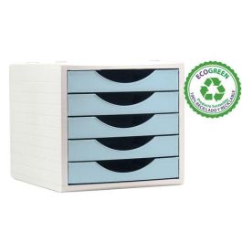 Archivo 2000 Módulo Organizador Ecogreen 5 Cajones 340x270x260 Reciclado Azul Pastel Sobremesa Precio: 23.50000048. SKU: S8401199