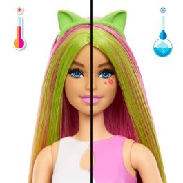 Barbie Jcn88 Pop Reveal Fiesta De Animales Gatito, Muñeca Colección Batidos con 8 Sorpresas y Slime Brillante