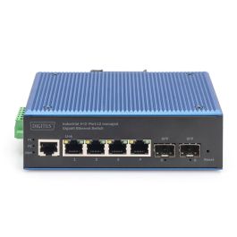 Digitus Switch Industrial Gestionado L2 4 Puertos Gigabit Ethernet + 2 SFP - IP40
