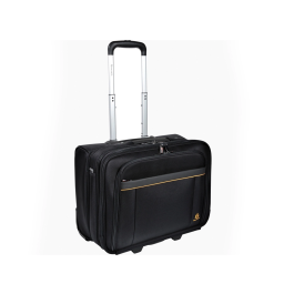 Exacompta Maletín para Portátil Exactive hasta 15.6" con Ruedas y Asa Telescópica Negro