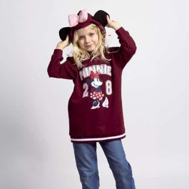 Sudadera con Capucha Niña Minnie Mouse Rojo 4 Años Sudadera con Capucha Niña Minnie Mouse Rojo 4 Años