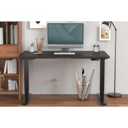 DIGITUS Bastidor de Mesa Eléctrico Altura Ajustable, Dual-Motor, 3 Niveles, Negro (110-170cm Ancho)