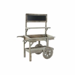 DKD Home Decor Carro para Jardín Shabby Chic Marrón Claro con Ruedas, Desmontable, de Abeto y Pizarra 41x109x87 cm DKD Home Decor Carro para Jardín Shabby Chic Marrón Claro con Ruedas, Desmontable, de Abeto y Pizarra 41x109x87 cm