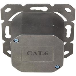 LogiLink NP0039A Toma de Red Cat 6 RJ-45 Metálico Blanco