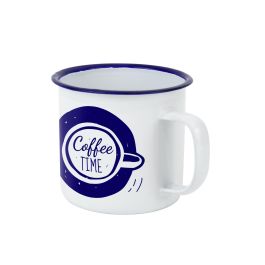 Mug esmaltada blanca con frases 150 ml - Privilege (24 Unidades) Mug esmaltada blanca con frases 150 ml - Privilege (24 Unidades)