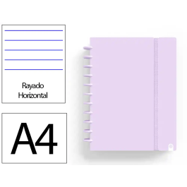 Carchivo Cuaderno Ingeniox Foam A4 80 Hojas Rayado Horizontal Malva Pastel Precio: 13.59000005. SKU: B1BBTABQB3