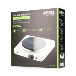Edm Cocina eléctrica 1 fuego 1500 W Blanco